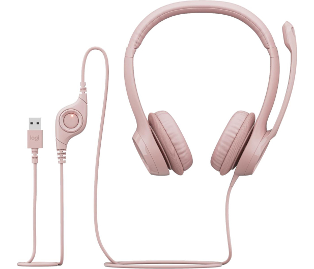 LOGITECH H390 różowy 981-001281 - 1110326 - zdjęcie 2